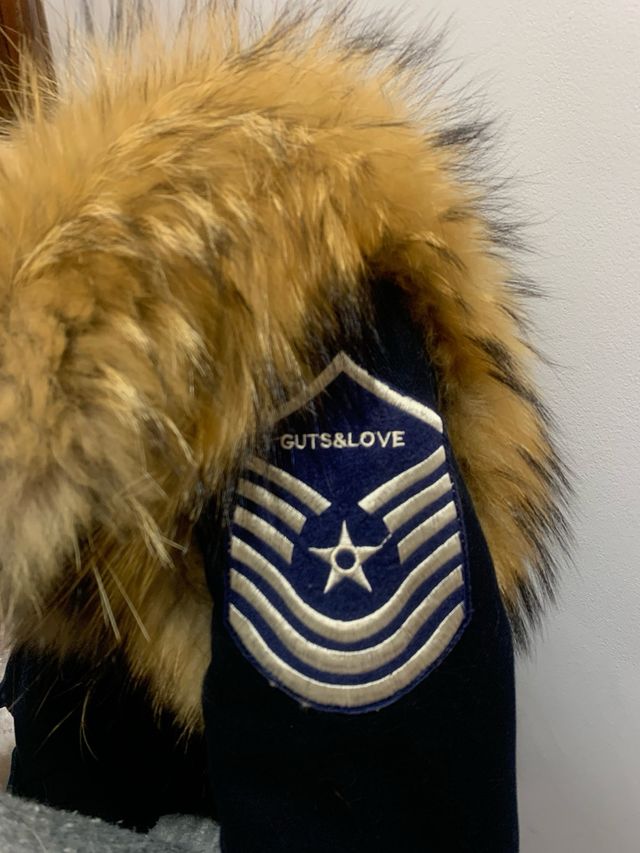 Abrigo GUTS & LOVE paño y piel