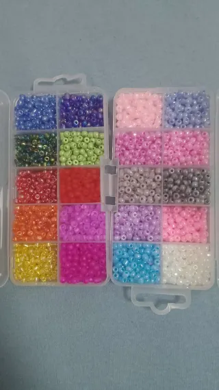 Pack pulseras abalorios multicolor