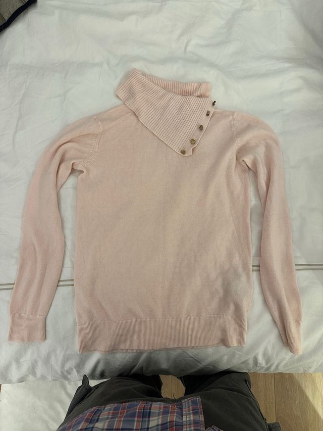 Jersey Cortefiel cuello asimétrico botones