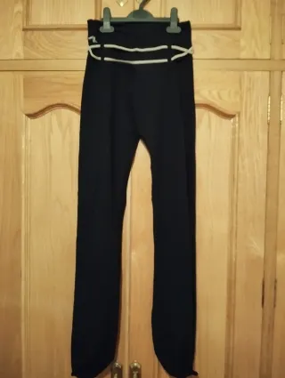 2 Mallas Deportivas Negras Nafta Talla S