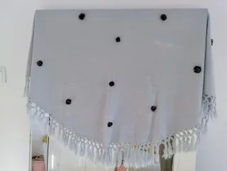 Sciarpa scialle foulard grigio per donna