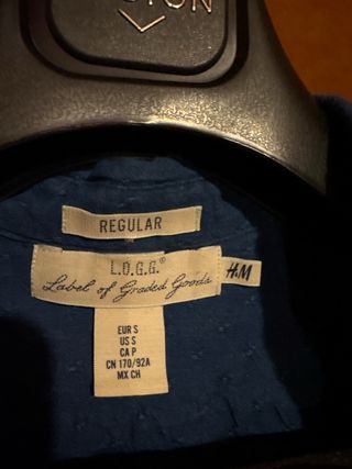 Camisa Azul LILAS Talla S Hombre