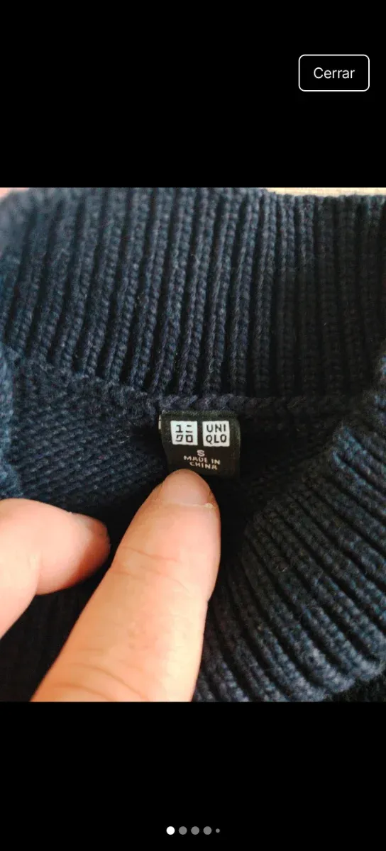 Jersey Uniqlo Azul Talla S