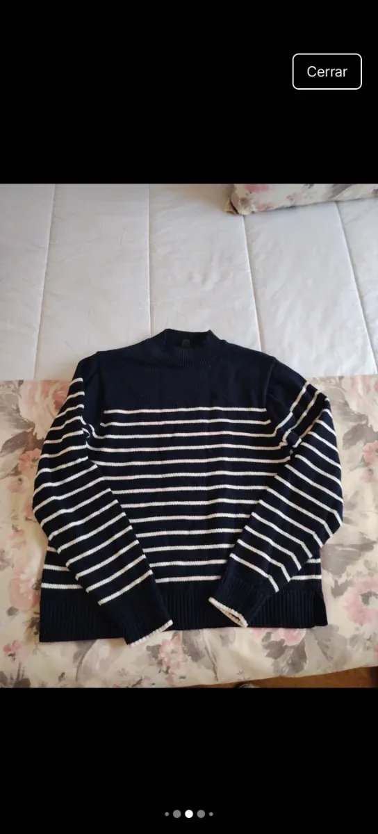 Jersey Uniqlo Azul Talla S