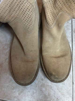 Stivali Kickers scamosciati Beige Tg 39