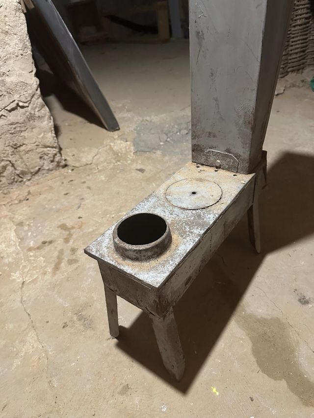 Estufa Pellet Antigua Metal sin tubos