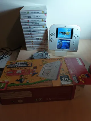 Nintendo 2DS Roja Completa + Juegos
