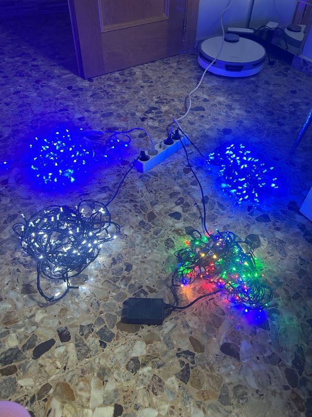 Luces Decoración LED Azul y Multicolor