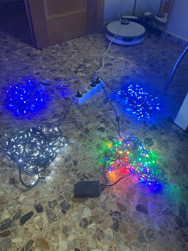 Luces Decoración LED Azul y Multicolor