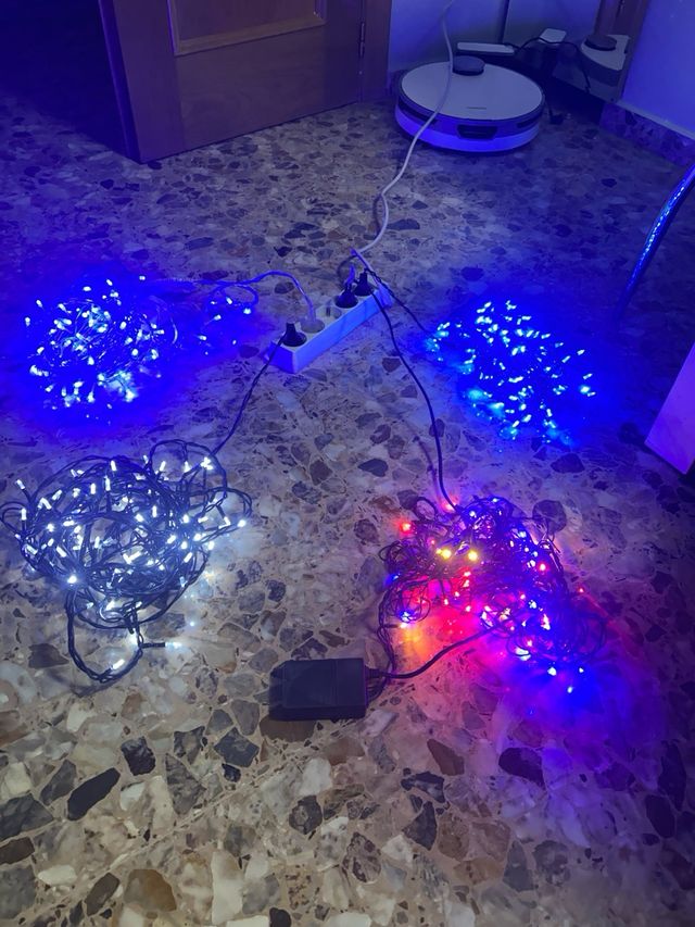 Luces Decoración LED Azul y Multicolor