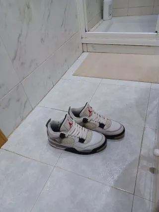 Zapatillas Nike Air Jordan 4 Gris/Blanco