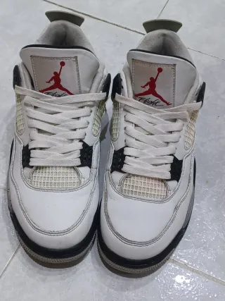 Zapatillas Nike Air Jordan 4 Gris/Blanco