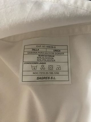 Sábana saco de dormir