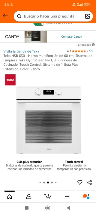 Horno Teka HSB 630 Blanco