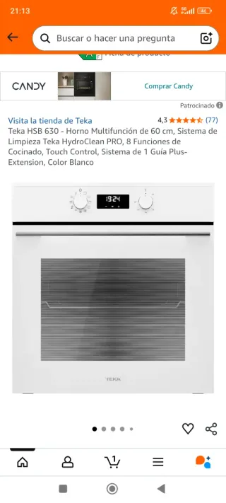 Horno Teka HSB 630 Blanco