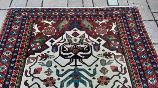 Tappeto antico persiano lana multicolore