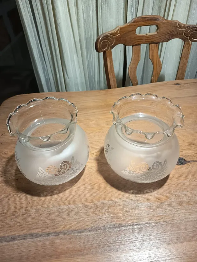 Tulipas de cristal decoradas