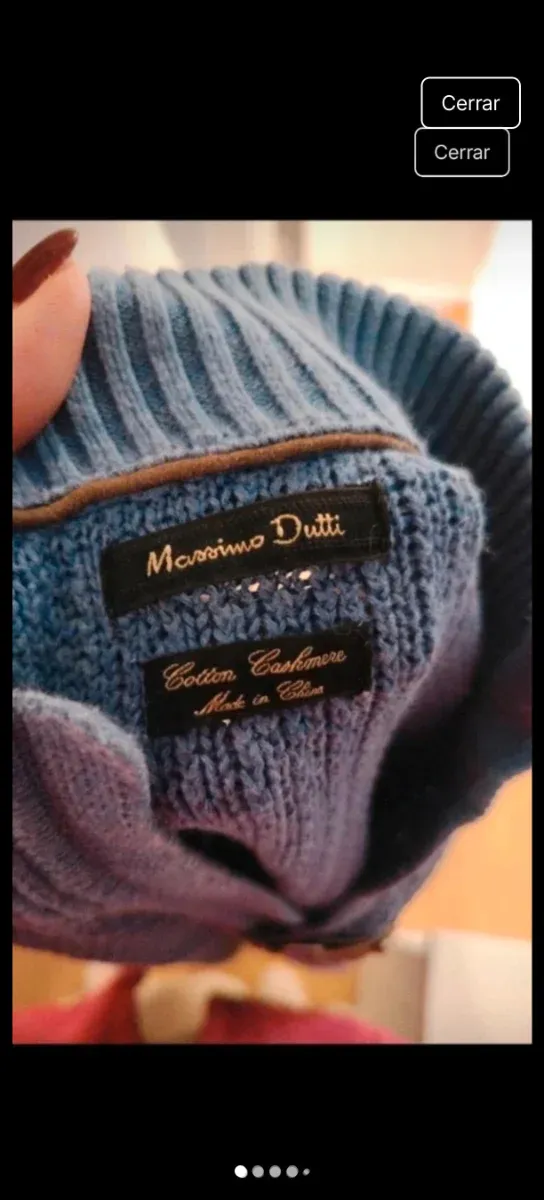 Jersey Massimo Dutti Azul Cashmere