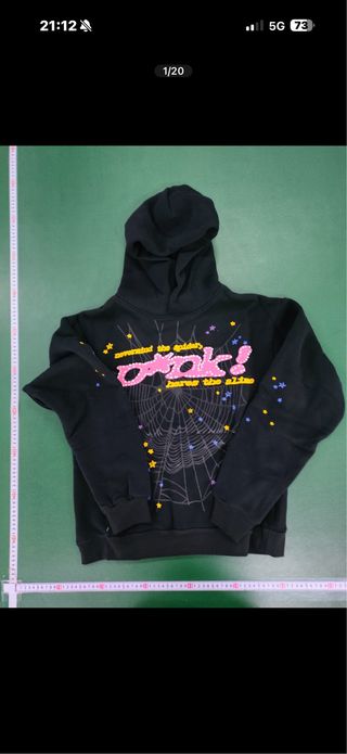 Sudadera Sp5der Negra