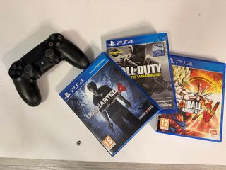 PS4 + 3 Juegos + Mando Negro