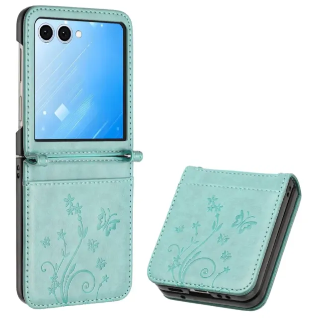 Funda Samsung Z Piel Flores y Mariposas