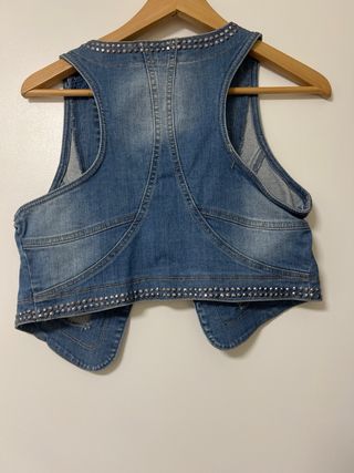 Chaleco vaquero MAS FASHION tachuelas Talla M