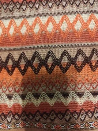 Top corto étnico multicolor