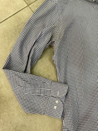 Camicia uomo quadri blu e bianchi