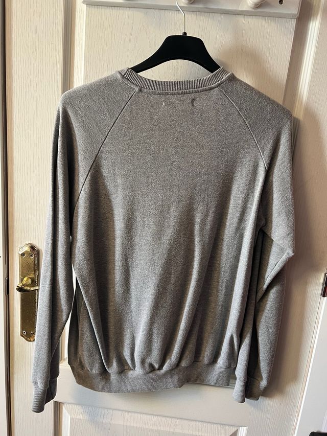 Sudadera springfiel Gris con Bandera UK