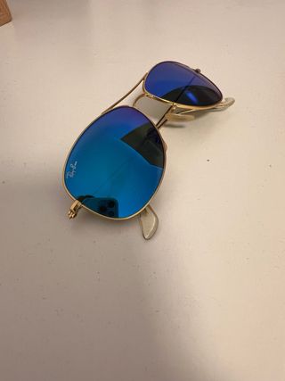 Gafas de sol Ray-Ban Aviator Doradas Azules