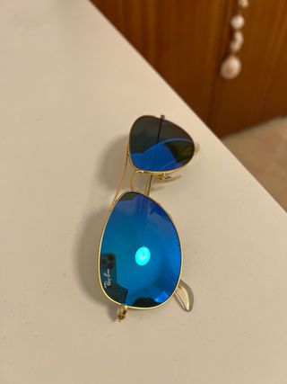 Gafas de sol Ray-Ban Aviator Doradas Azules