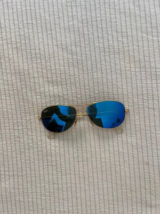 Gafas de sol Ray-Ban Aviator Doradas Azules