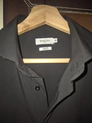 Camisa Negra Boston Talla M