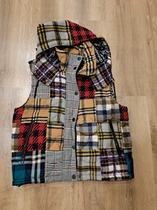 Chaleco Patchwork, marca Desigual, talla S