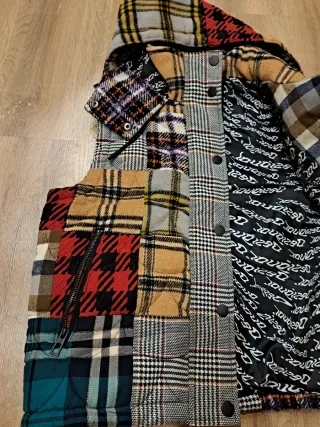 Chaleco Patchwork, marca Desigual, talla S