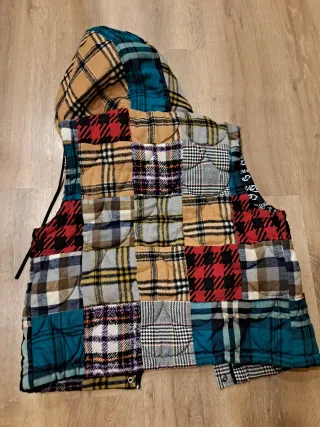 Chaleco Patchwork, marca Desigual, talla S