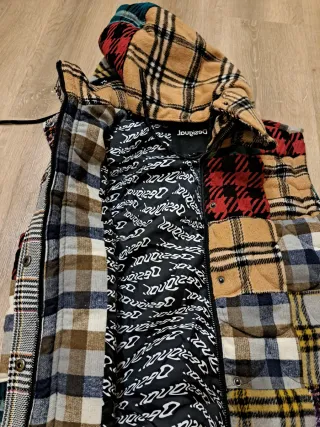 Chaleco Patchwork, marca Desigual, talla S