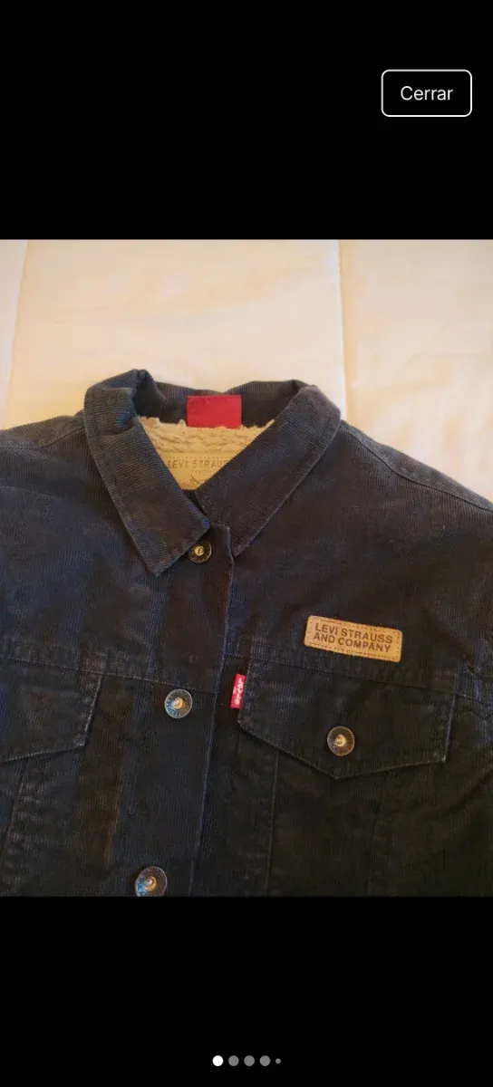 Cazadora Levi's Negra Corduroy