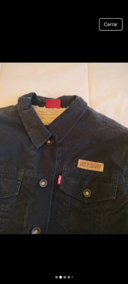 Cazadora Levi's Negra Corduroy