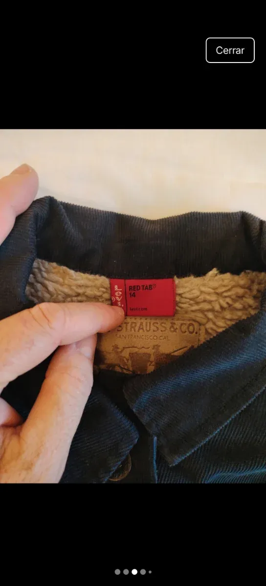 Cazadora Levi's Negra Corduroy