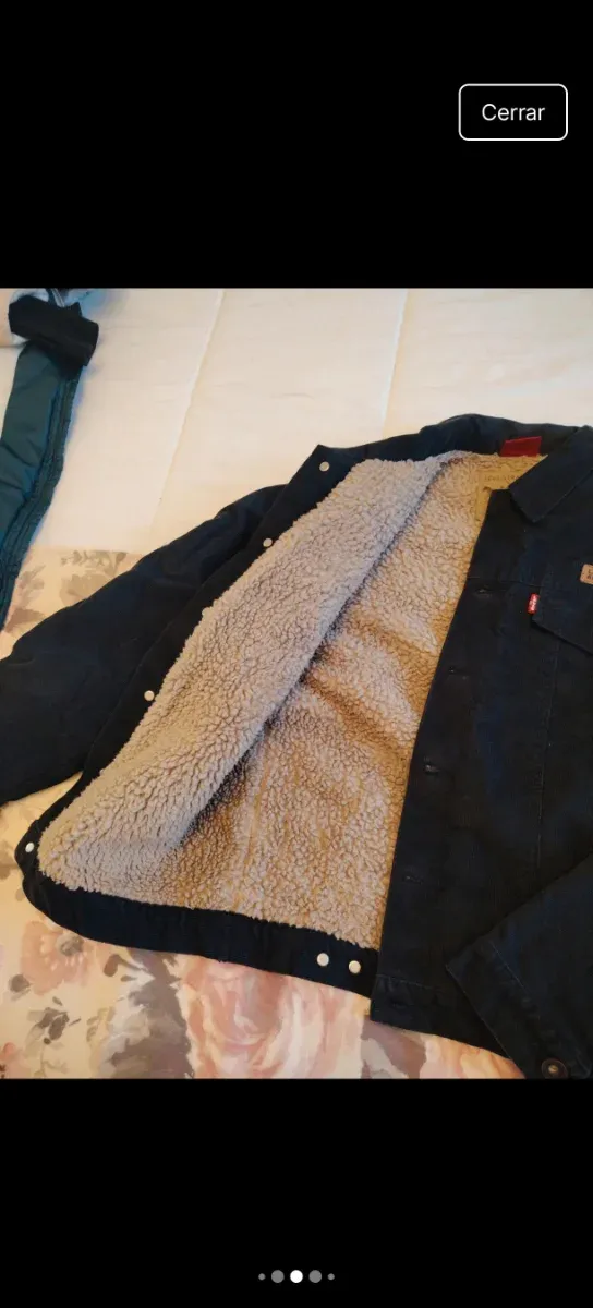 Cazadora Levi's Negra Corduroy