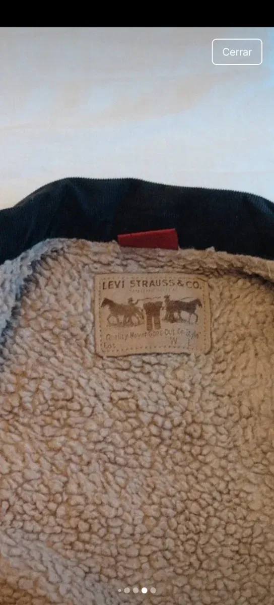 Cazadora Levi's Negra Corduroy