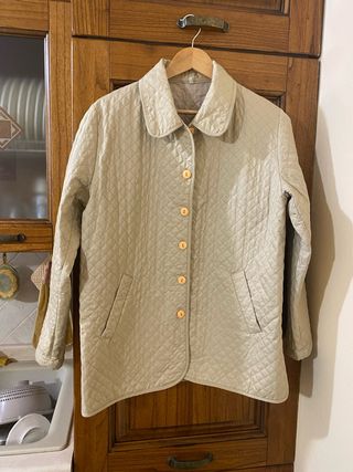 Giacca trapuntata beige Made in Italy