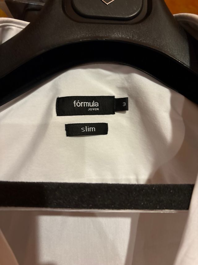Camisa de Traje Blanca Formula Talla S