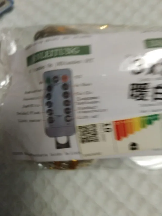 Cortinas de luces LED color blanco cálido.