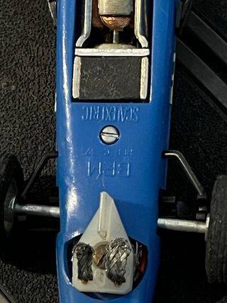 Coche Scalextric Azul Antiguo