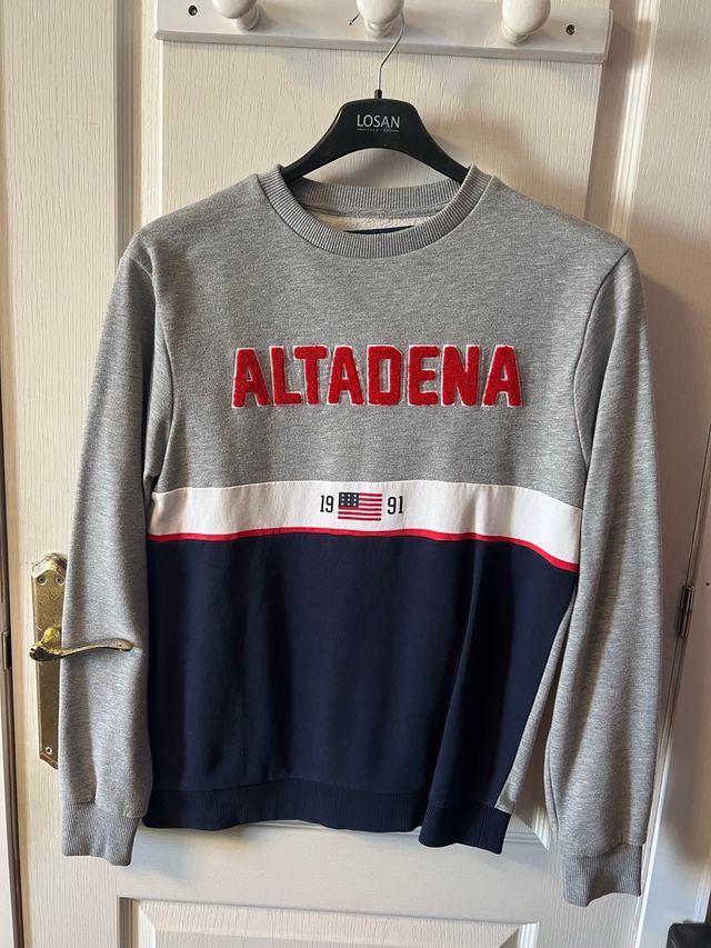 Sudadera Gris y Azul