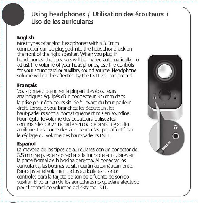 Altavoces Logitech LS11 Negro/Plata