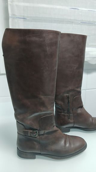 Botas altas marrones talla 38