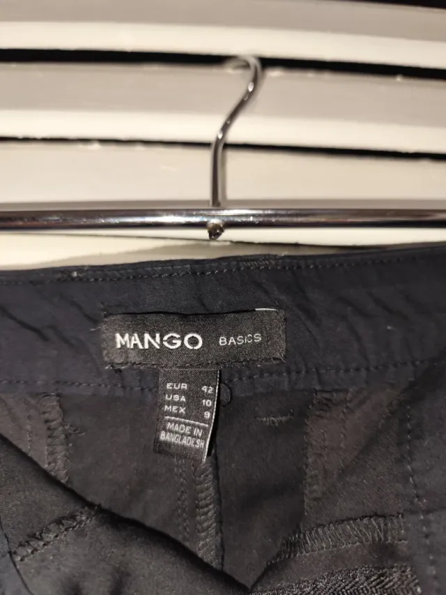 Pantalón negro mujer Mango Talla 42